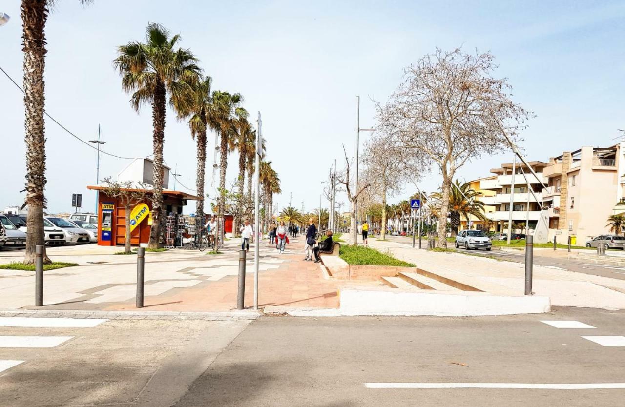 Family Apartment On The Beach Alghero Bagian luar foto